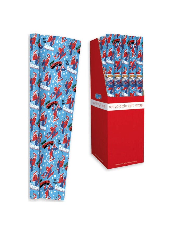 Marvel Spider-Man Happy Christmas Gift Roll Wrap (2 m)